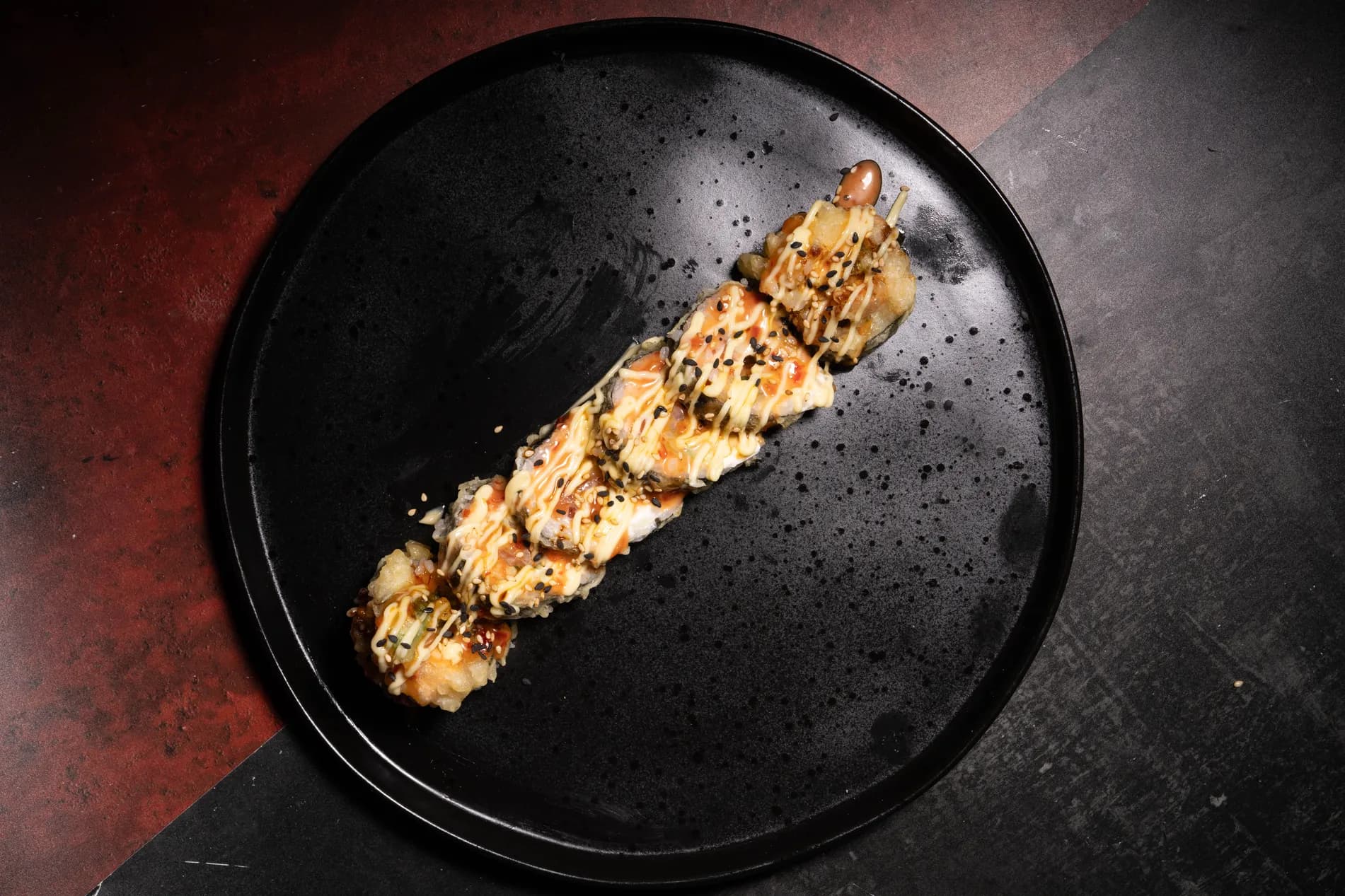 Grilled chicken glazed over flame, served with garlic rice and vegetables on a signature Yaki Sarsa plate.